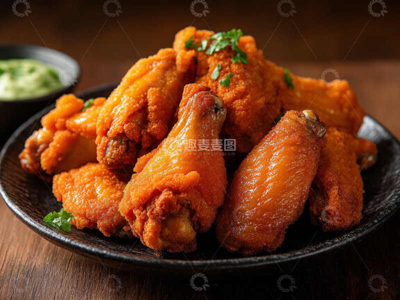 高清大图下载【趣麦麦图】创意美食炸鸡翅摄影1