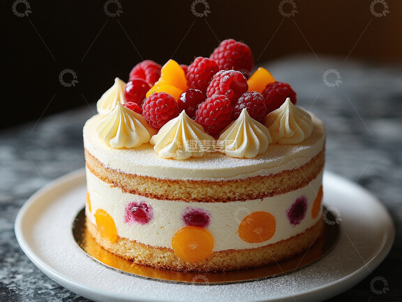高清大图下载【趣麦麦图】创意美食奶油蛋糕甜点摄影1
