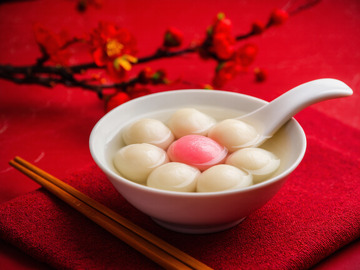 创意节日美食元宵节汤圆摄影