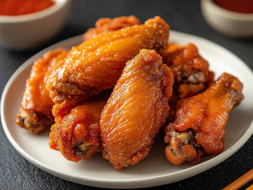 创意美食炸鸡翅摄影2