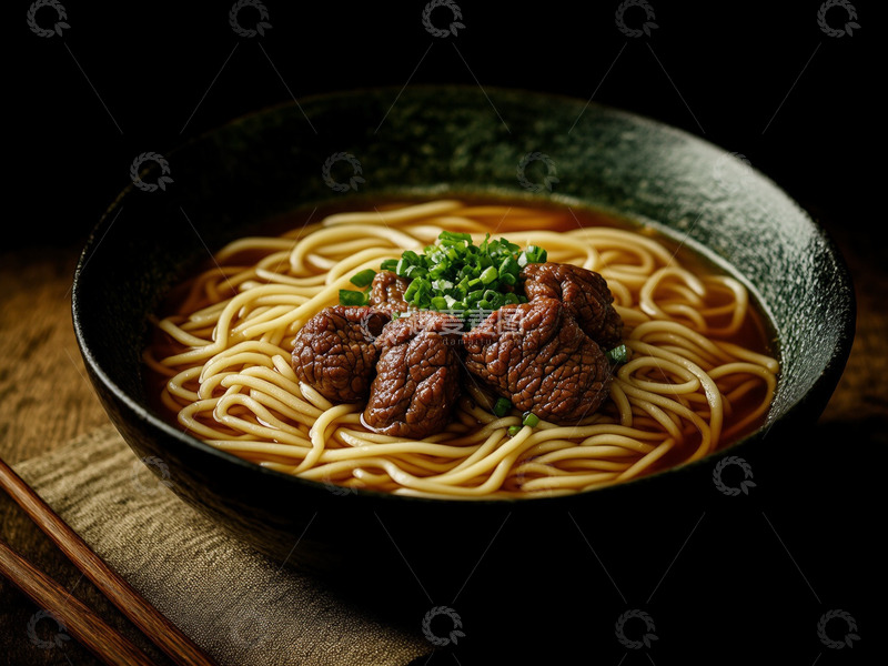 高清大图下载【趣麦麦图】创意美食牛肉拉面摄影