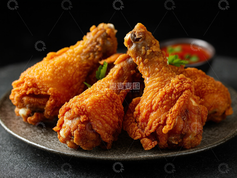 高清大图下载【趣麦麦图】创意美食炸鸡腿摄影