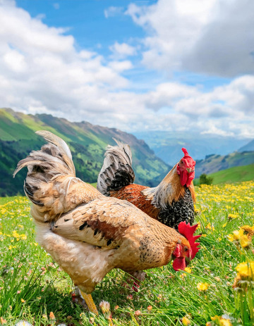 鸡的旷野写真