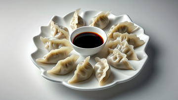 冬至饺子摄影图2