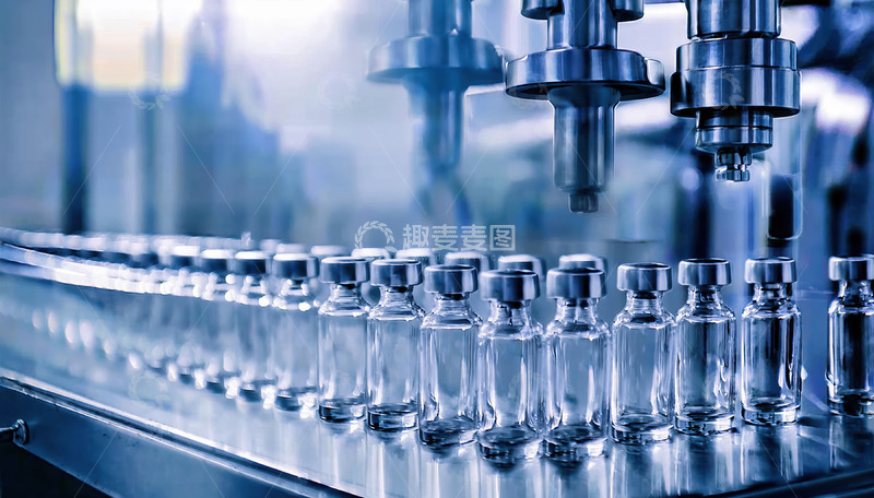 高清大图下载【趣麦麦图】自动化设备的小瓶处理秩序