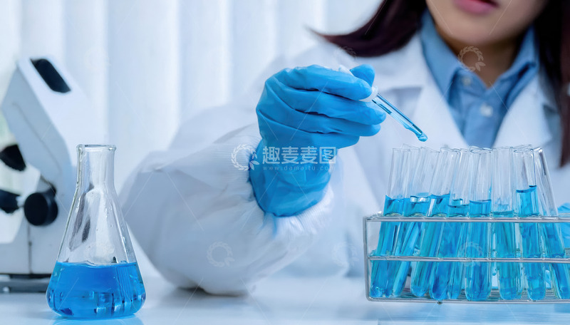高清大图下载【趣麦麦图】蓝色手套的实验灵活性