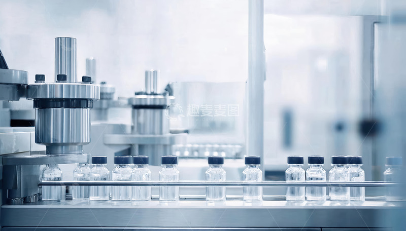 高清大图下载【趣麦麦图】自动化小瓶包装的细致入微