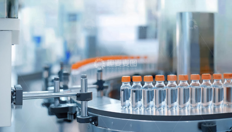 高清大图下载【趣麦麦图】自动化小瓶包装的精密流程1