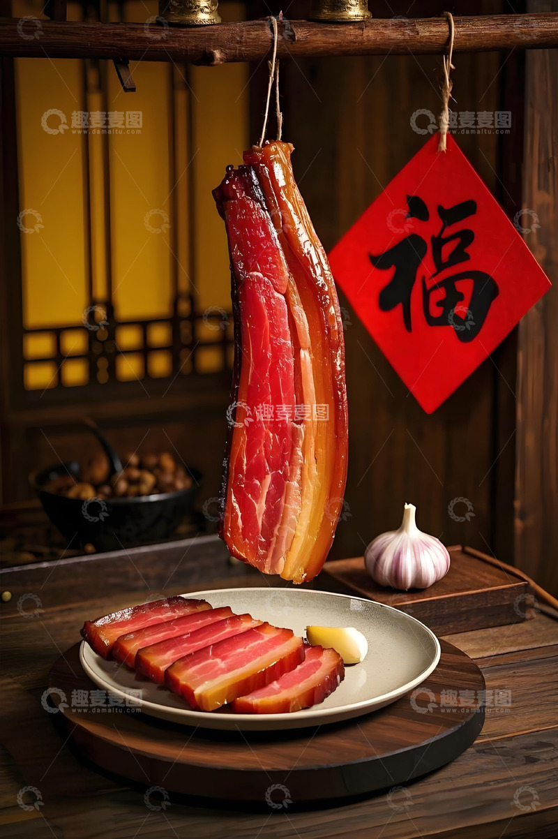 高清大图下载【趣麦麦图】川味腊肉美食摄影图6