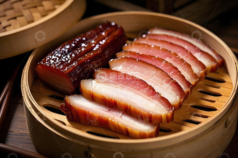高清大图下载【趣麦麦图】川味蒸腊肉美食摄影图