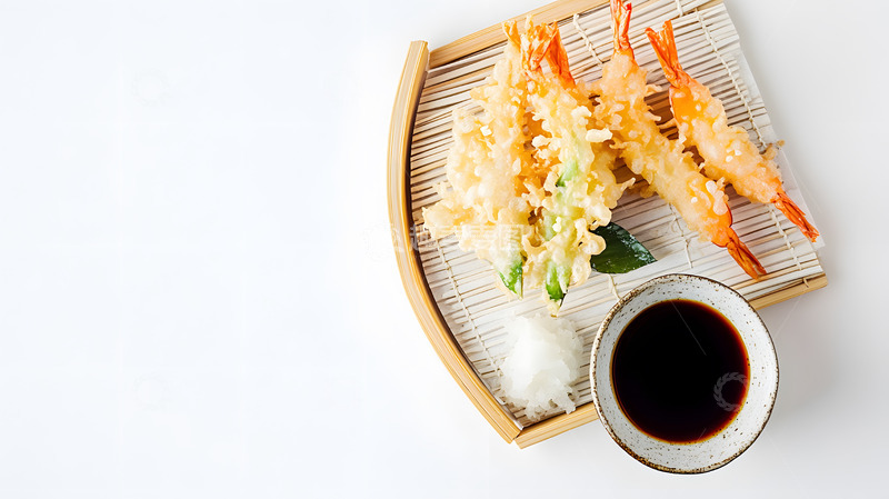 经典日式寿司与酱油的简约餐盘设计