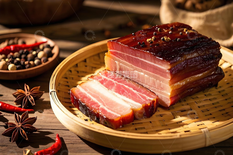 高清大图下载【趣麦麦图】川味腊肉美食摄影图5
