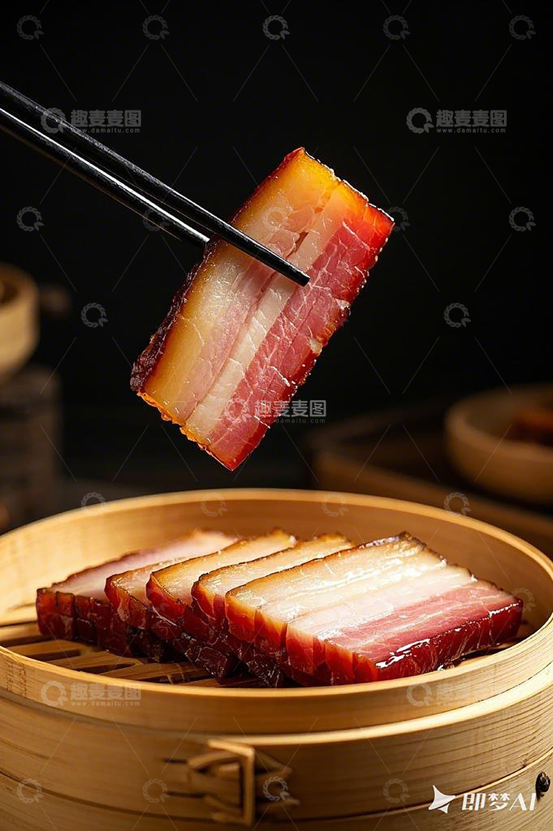 高清大图下载【趣麦麦图】川味腊肉美食摄影图3