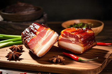 川味腊肉美食摄影图4