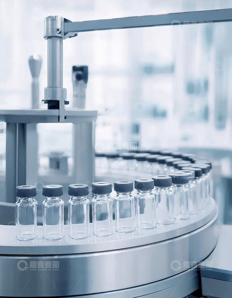 高清大图下载【趣麦麦图】制药生产中的小瓶灌装风采1