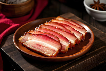 川味腊肉美食摄影图1