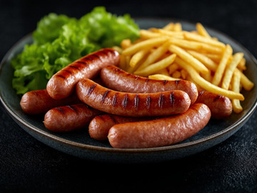 美食烤肠香肠摄影2