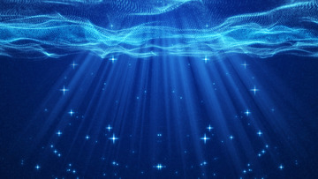 蓝色光线粒子晚会年会背景