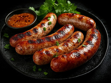 美食烤肠香肠摄影1