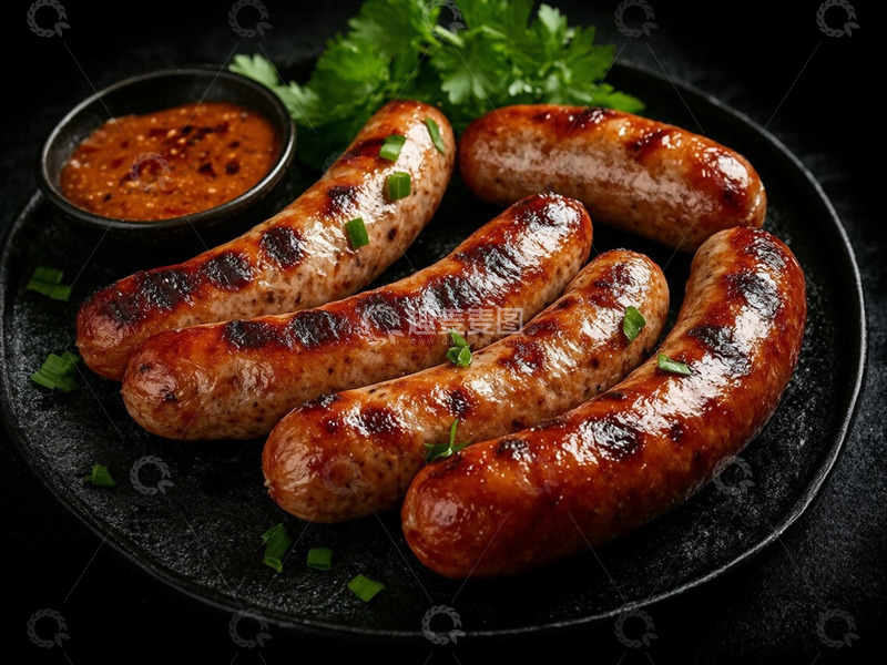 高清大图下载【趣麦麦图】美食烤肠香肠摄影1