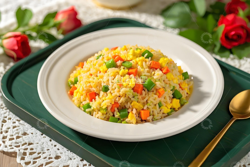 高清大图下载【趣麦麦图】什锦炒饭美食摄影图