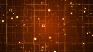 科技方块传输企业舞台红色背景