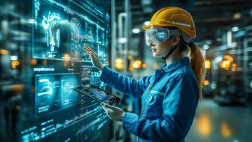 女性工程师人物摄影图