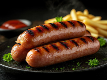 美食烤肠香肠摄影