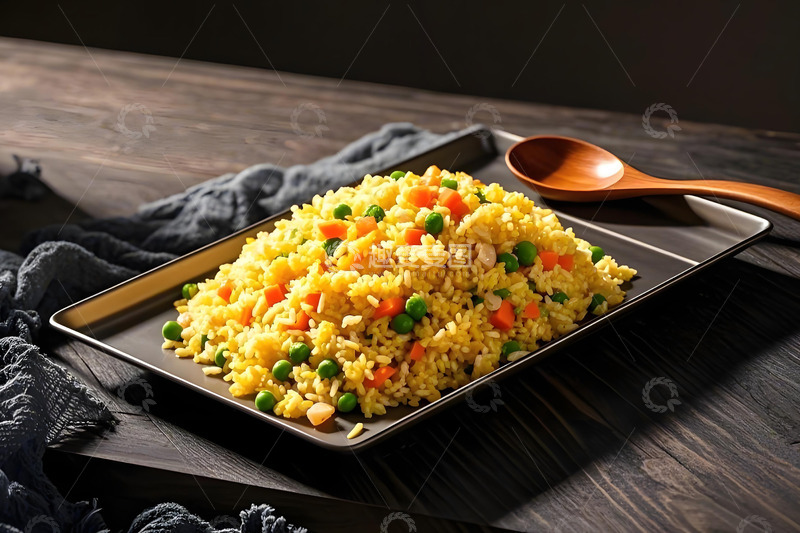 高清大图下载【趣麦麦图】扬州炒饭美食摄影图