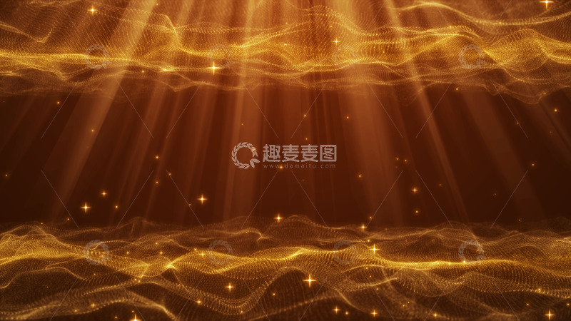源文件下载【趣麦麦图】光线波浪粒子晚会舞台红色背景