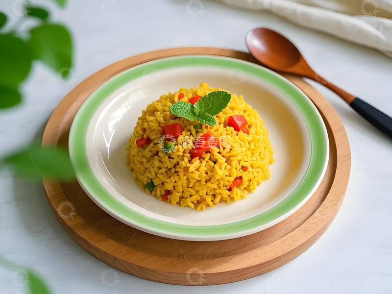 高清大图下载【趣麦麦图】咖喱炒饭美食摄影图