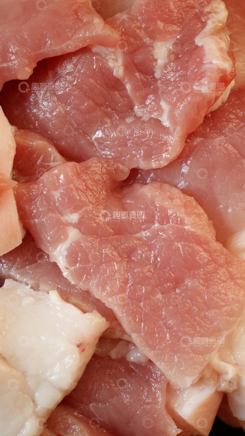 高清大图下载【趣麦麦图】猪肉片的烹饪美味期待