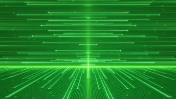 绿色线条粒子舞台年会晚会背景