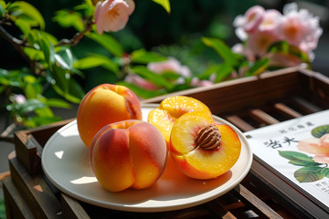 一盘新鲜的杏子1