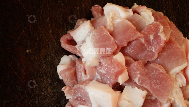 高清大图下载【趣麦麦图】猪肉片的厨房食材主角