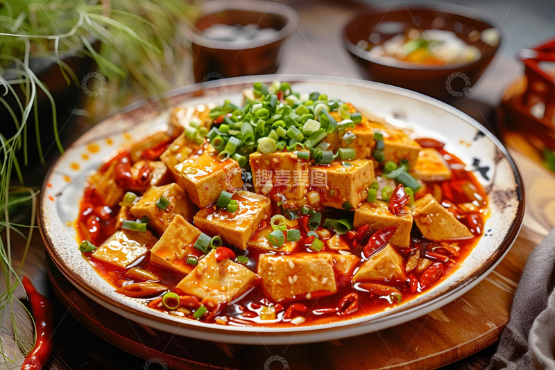 高清大图下载【趣麦麦图】一盘麻婆豆腐美食