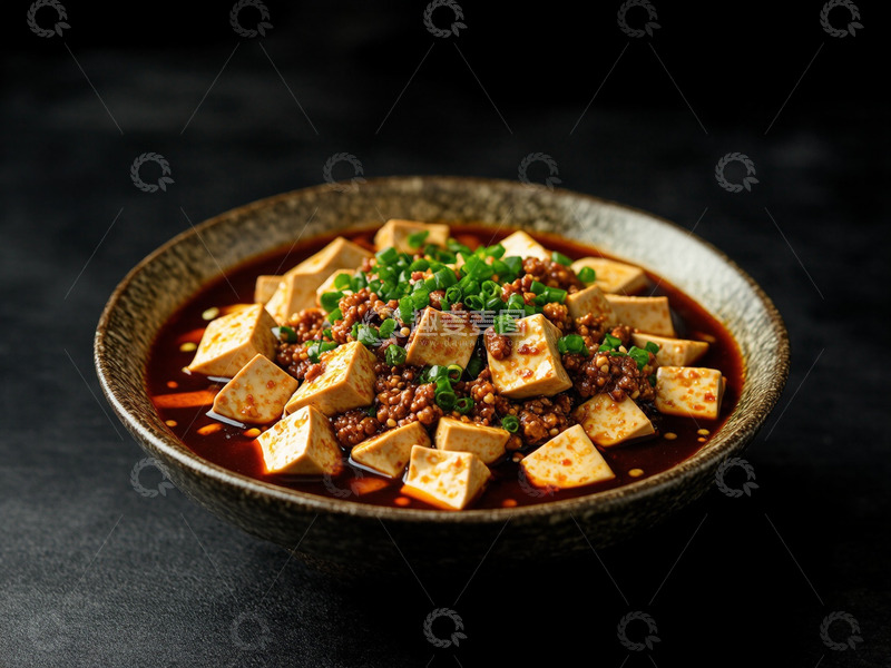 高清大图下载【趣麦麦图】创意中餐美食川菜麻婆豆腐摄影