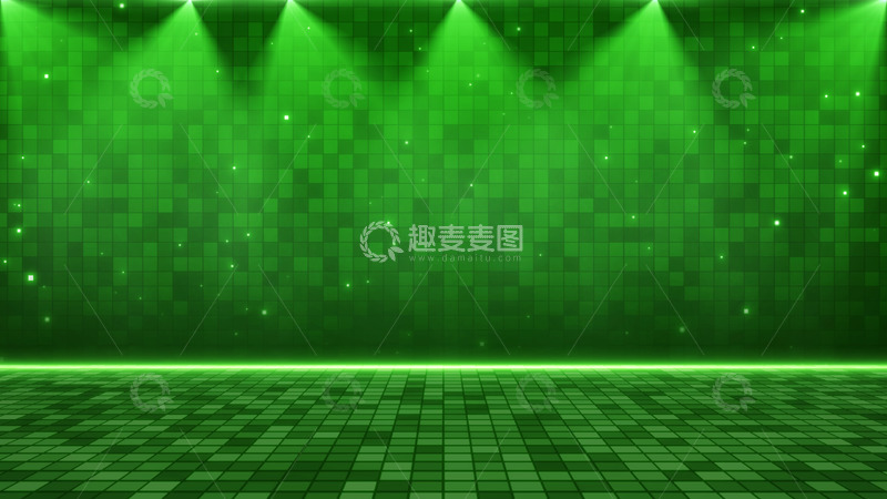 源文件下载【趣麦麦图】舞台晚会年会颁奖绿色背景