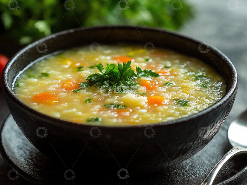 高清大图下载【趣麦麦图】创意中餐美食蔬菜粥摄影