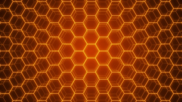 蜂巢网格科技企业活动红色背景