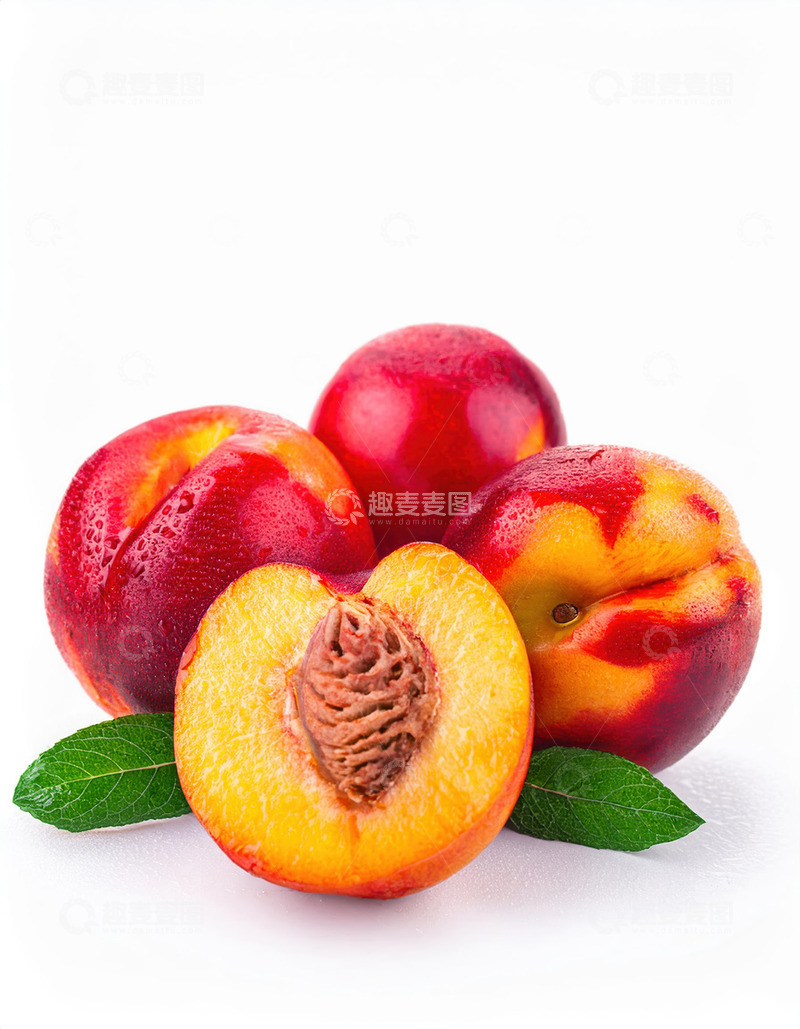 高清大图下载【趣麦麦图】水果市场的油桃风采