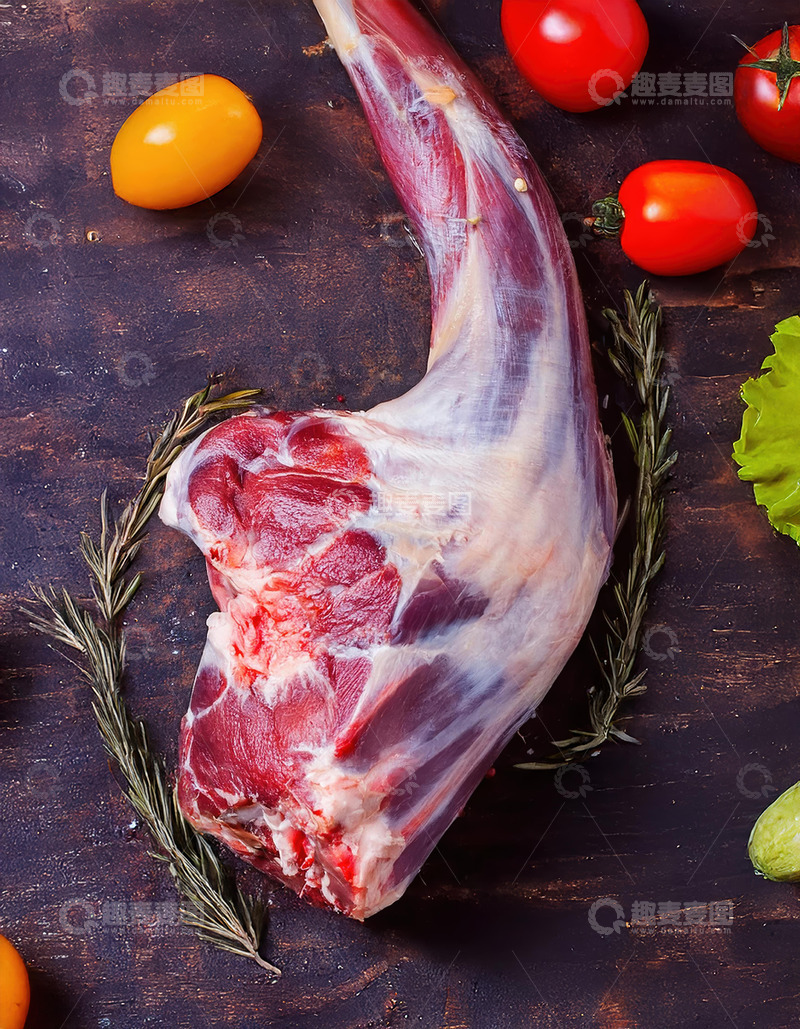 高清大图下载【趣麦麦图】羊腿肉1