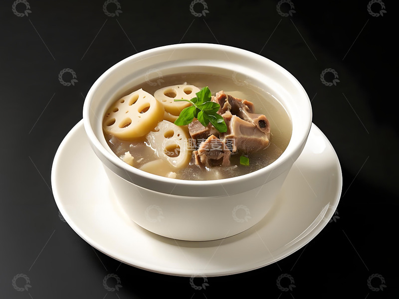 高清大图下载【趣麦麦图】排骨莲藕美食摄影图