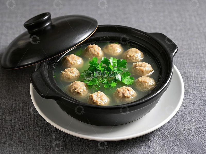 高清大图下载【趣麦麦图】砂锅丸子美食摄影