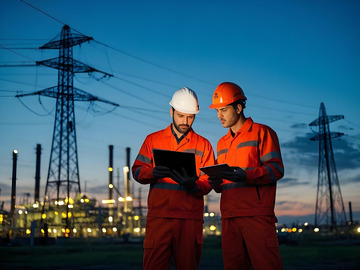 电力工程师摄影图