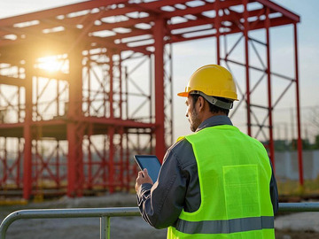 建筑工地工程师摄影图