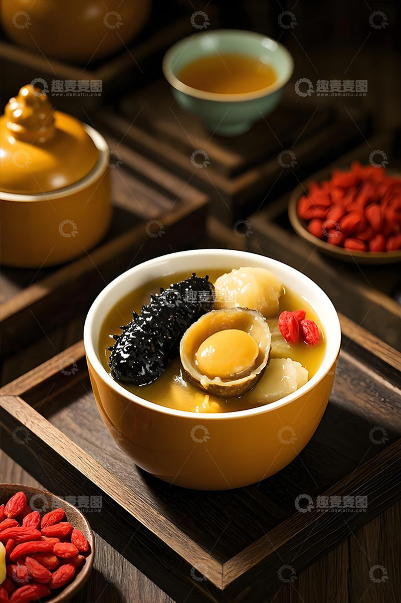 高清大图下载【趣麦麦图】佛跳墙美食摄影图2