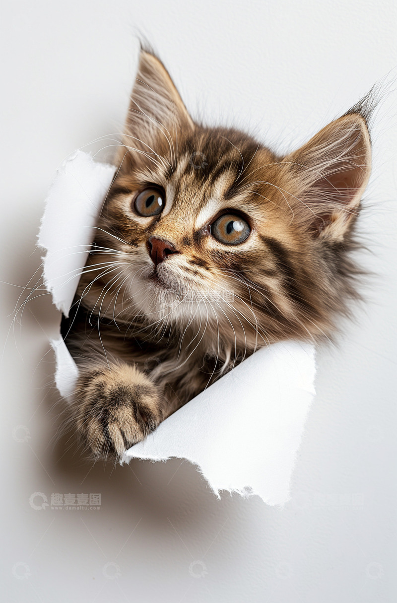 从后面探出头的猫咪1