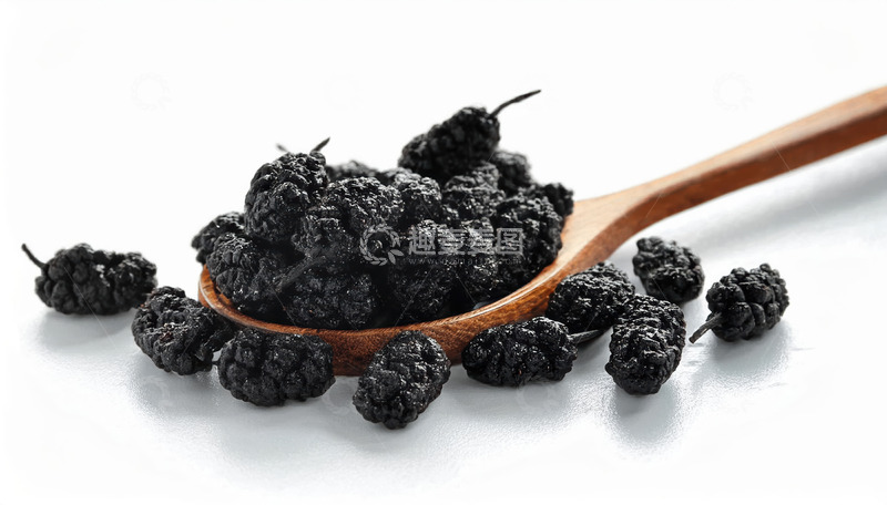 高清大图下载【趣麦麦图】木勺子和干桑葚