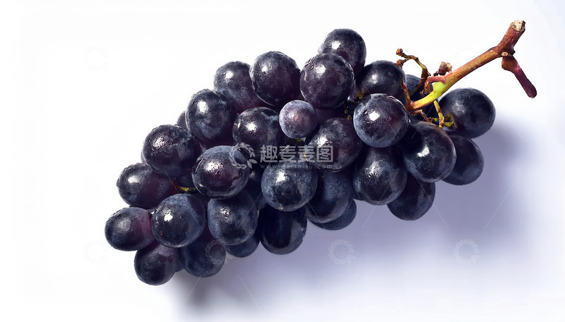 高清大图下载【趣麦麦图】一整串黑葡萄